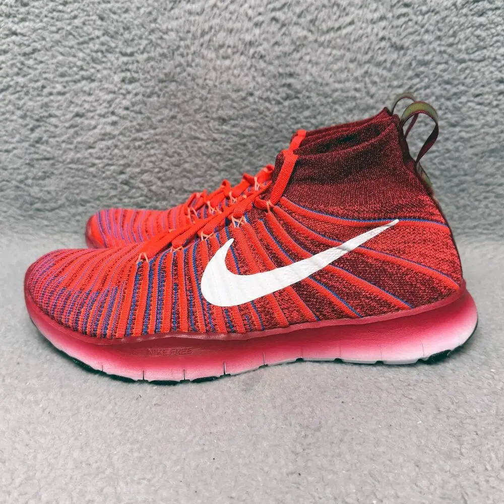 Nike Free TR‎ Force Flyknit Mens Size 10 Training Shoes Sneakers Red 833275-616
